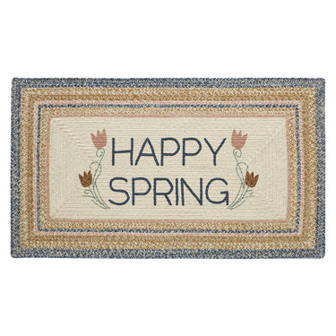 Kaila Happy Spring Jute Braided Rug Rect. with Rug Pad 27